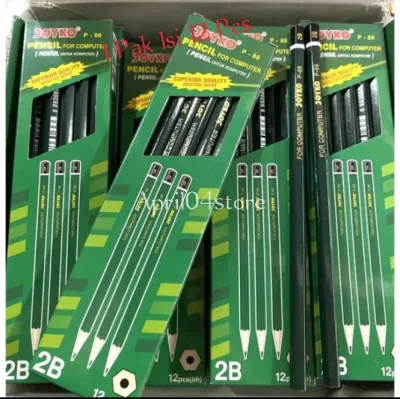 1 Pak Pensil 2b Joyko P-88 Hijau/Pensil Joyko (12 Pcs)