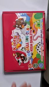 ดินน้ำมันไร้สารพิษ 24 ก้อน 12 สี สำหรับเด็ก Kiddy Clay NARA Modelling Clay (Non-Toxic Clay)