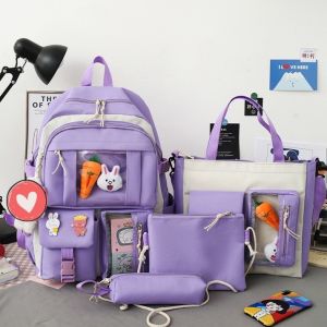 TAS RANSEL ANAK SEKOLAH perempuan SET 4 IN 1 SD SMP SMA backpack cewek korea terbaru 2025
