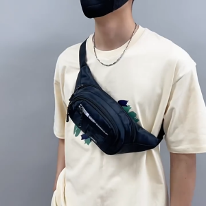 LVOD 【จัดส่งภายใน 2-3 วัน】กระเป๋าเดินทางเอวคาดสะโพกกระเป๋าคาดหน้าอกแนวสปอร์ตสำหรับผู้ชายเสื้อผ้าสำหรับใส่เที่ยวนอกบ้านกระเป๋าสะพายคาดลำตัวผ้าอ๊อกซ์ฟอร์ด