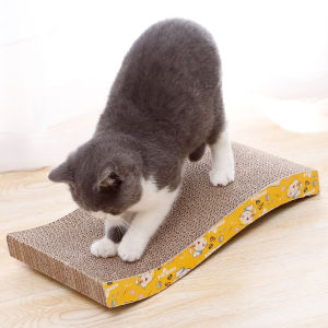 Cat Scratcher for Cats and Kittens Corrugated Scratching Cardboard Cat Toy Scratch Pad for Cat