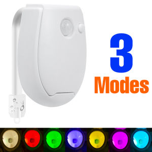 Đèn LED Thông Minh Cho Nhà Vệ Sinh Với Cảm Biến Chuyển Động PIR Đèn Ngủ Chống Nước 7 Màu 3 Chế Độ - Đèn Nền Bồn Cầu Đèn Tạo Không Khí Nhà Vệ Sinh