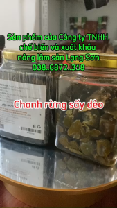 Chanh Rừng Sấy Dẻo Muối/Đường Lạng Sơn | Công Ty AFOREX dùng khi ho cảm lạnh