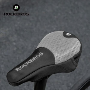 ROCKBROS Bọc Yên Xe Đạp 3D in ghế xe đạp bọc gối đàn hồi rỗng lưới thoáng khí chống sốc MTB xe đạp đường trường yên xe đạp bìa với mưa che
