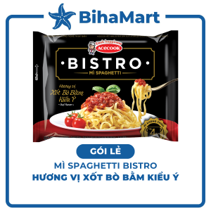 [GÓI LẺ] - ACECOOK - Mì spaghetti Bistro Xốt bò bằm kiểu Ý mì ý spagetti xốt bò bằm Bistro Acecook (95g/gói)