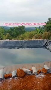 Bạt Bạt lót hồ cá bạt lót hồ chăn nuôi bằng màng HDPE 【5m*9m-0..3mm】