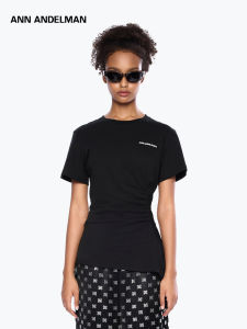 ANN ANDELMAN | New Black Slim Fit Design Sense Long T-Shirt
