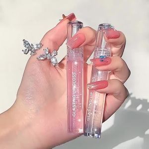 Mirror Water Lip Gloss Transparent Glass Lip Oil Waterproof Lasting Liquid Lipstick Moisturizing Plump Lip Glaze Lips Cosmetics