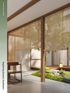 Zen-inspired Bamboo Curtain Sun Shade