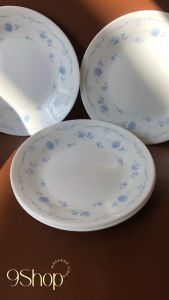Corelle USA - Blue Little Floral - Combo 04 Dĩa Cạn Tròn 17cm