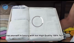 SKY E-COMMERCE CO.Ltd COD Hotel premium white pure cotton thickened super absorbent bath towel（70*140cm）