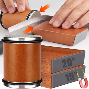 Dao lăn từ Tính Mài hai mặt 15/20 ° dao lăn Mài dụng cụ giữ Dao Đá Mài Kit Phụ Kiện Nhà Bếp