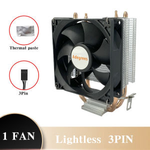 2/4 Heat Pipes CPU Air Cooler 90MM 3PIN/4PIN CPU Cooling Fan For Intel LGA 775 1366 1151 1155 1200 1700 2011 X99 AMD AM3 AM4 AM5
