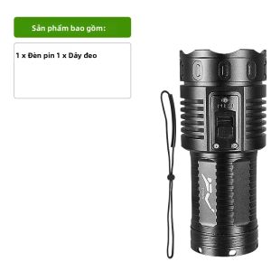 Đèn Pin Lặn Chuyên Nghiệp Cao Cấp 5*T40 LED 800M Chống Nước Siêu Sáng Đèn Pin Dưới Nước Dùng Cho Thám Hiểm Hang Động Câu Cá Hoạt Động Ngoài Trời