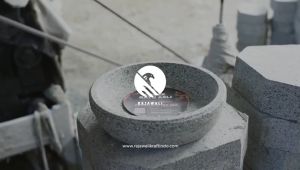 Cobek Batu Profil 22 cm