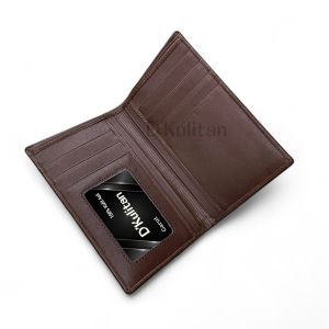 Dompet Kulit Pria 3/4 100% Kulit Tanpa Slot Tengah