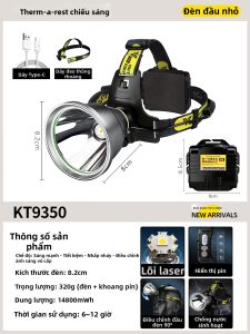 Đèn Đeo Đầu Siêu Sáng Nạp Lại Được Cho Cá Nhân Ngoài Trời Dùng Lâu