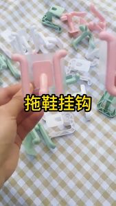 [Little B House] Self Adhesive Slipper Holder Slipper Hook Wall Shoe Rack 免打孔拖鞋架 Penyangkut Selipar - SO86