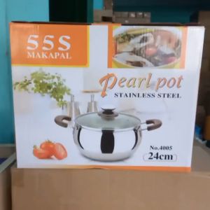 D&D Home | High Quality Stainless Steel Pearl Pot (4005 24cm | 4004 22cm) | Cookwares