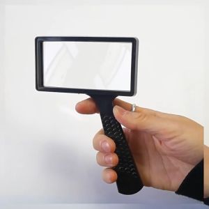 ⭐️【Local warehouse+in stock+COD】⭐Portable Handheld 10X High Definition Rectangle Reading Magnifier Glass Lens Loupe For Old People Reading Magnifier