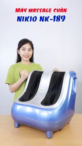 Máy Massage Bàn Chân Nắn Bóp Bắp Chân Nikio NK-189 - Công Nghệ Mát Xa Túi Khí Nhẹ Nhàng Giúp Chân Thư Giãn Giảm Đau Mỏi Tê Bì