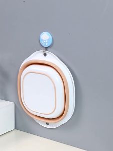 Home Folding Basin Student Dormitory Washbasin Portable Outdoor Compression Basin Besen Lipat Plastik Tong Air Lipat