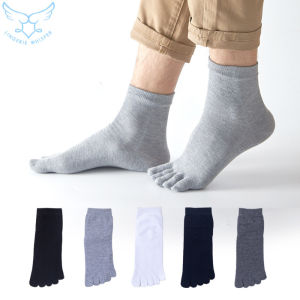 【Miễn phí vận chuyến】vớ cotton tất năm ngón chân thoáng khí năm Vớ ngón chân Nam Nữ Vớ màu trơn chạy thể thao