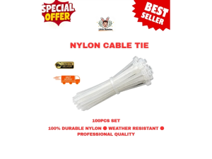 [1PACK]NYLON CABLE TIE (100 PCS) (SIZE 3" 4" 5" 8" 10")