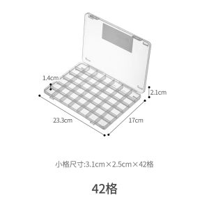 Large Capacity Plastic Jewelry Storage Box Transparent Ring Necklace Hairpin Earring Clip-On Earrings Organizer