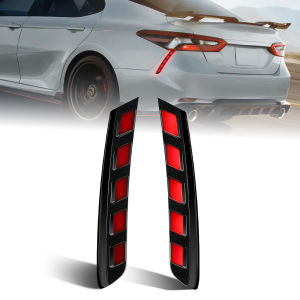 LED Rear Bumper Reflector Lights For Toyota 8th Camry SE XSE TRD 2018-2024 Car Running Brake Dynamic Turn Signal Warning Lamps