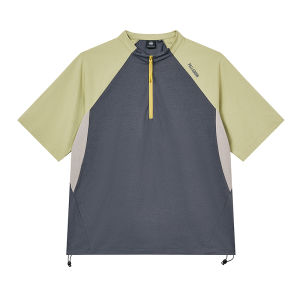 Color-blocked Loose Sports Casual Women T-shirts