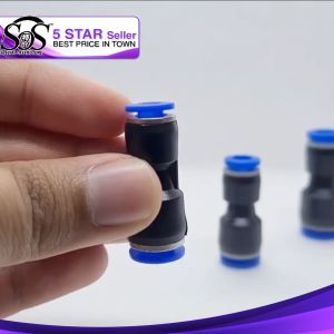 【 Inner Quick Connector 】 Pneumatic Fitting Air Hose Fitting Union Straight PU PG 4mm 6mm 8mm 10mm 12mm 14mm 16mm 软管快速接头