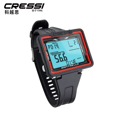 Cressi Raffaello Scuba Diving Computer Watch - Ideal for Scuba & Free Diving Rectangular Wide Screen Outdoor Diving Equipments