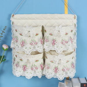 Wall Hanging Fabric Storage Bag: A European Style Cotton Material Handmade Storage Solution