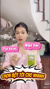 Bột tỏi mác vàng gói 500g gia vị tỏi xay nấu ăn ướp thịt chiên xào tiện lợi