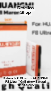 Baterai HP Huangmi F8 Maron: Spesifikasi & Penggunaan