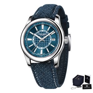 PAGANI DESIGN New 40mm Mens Automatic Mechanical Watches NH35A Luxury Sapphire Stainless Steel 10Bar Clock Reloj Hombre New