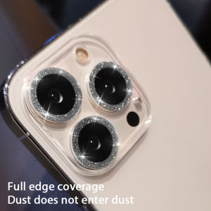 KYI Film Lensa Berkilau Film Pelindung Kamera Berlian Berkilau untuk iPhone 11 12 13 Pro/Max
