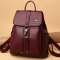 Bagpack Luxury Women Backpack Soft Leather Backpacks for Teenage Girls Female School Shoulder Bags for Women 2025 Mochila Sac. 