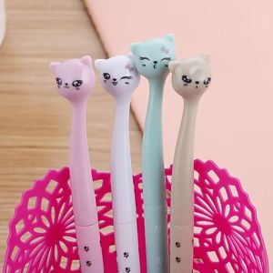 [iRojak] 0.5mm Pen Black Gel Cat Ballpoint Pens Cute Pen Tall Cat  Animal Pen Stationery 中性笔 Pen Murah - ST40