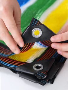 ตาข่ายบังแดดสี ตาข่ายบังแดด ตาข่ายบังแดดอเนกประสงค์ 95% ผ้าใบม่านตาข่ายม่านรถ 2x3 / 3x4 / 3x5 / 4x6m (เจาะรู)