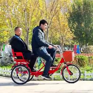 Adult Tricycle Bike  Adult Elderly Tricycle Elderly Car Folding Chain Car Bicycle