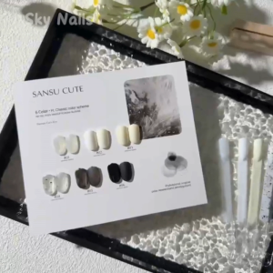 Sansu ชุดยาทาเล็บเจล 6 สี ซีรีย์สีเข้ม+สีอ่อน (Classic Color Series) ฟรีการ์ดสี สามารถจัดส่งได้ทันที