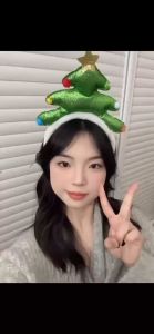 ที่คาดผมคริสต์มาส ที่คาดผม เครื่องประดับคริสต์มาส ที่คาดผมเกาหลีลายต้นคริสต์มาส พร้อมส่ง!!!