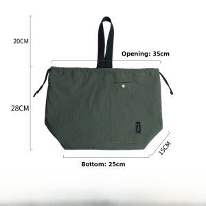 High-End Nylon Waterproof Thermal Lunch Box Bag Large Capacity Handheld Double Layer Eco-Friendly Bento Mommy Bag Outdoor Storage Organizer