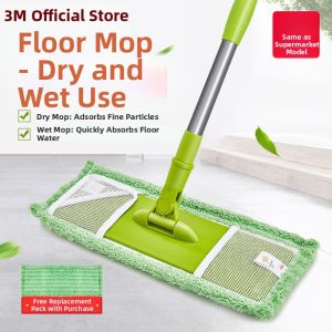 3M | Dry & Wet Mop Wood Floor Specific Flat Mop