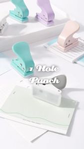 KWT Portable Mini 10 Sheets 1-Hole Punch Loose Leaf Single Hole Paper Puncher Student School Office Stationery