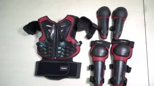 Thanh Niên Trẻ Em Xe Máy Áo Giáp Bảo Vệ Lưng Motocross Full Armor Với Khuỷu Tay Miếng Lót Đầu Gối Lớp Lót EVA Cho Chiều Cao 1.1-1.6M