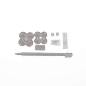1Set  For NDSL DS Lite Console Screw Hole Dust Plug +Conductive Button Rubber Pad+Touch Stylus Pen Replacement Parts