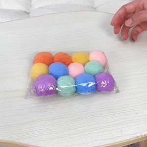 Đồ chơi banh bông cho Chó Mèo nhiều màu sắc vui nhộn (mẫu mới) - Love Pets Shop